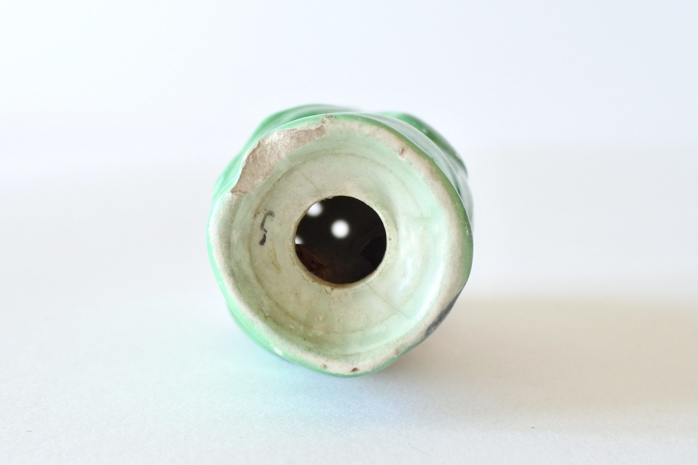 Saliera in ceramica a forma di uomo con barba - 6