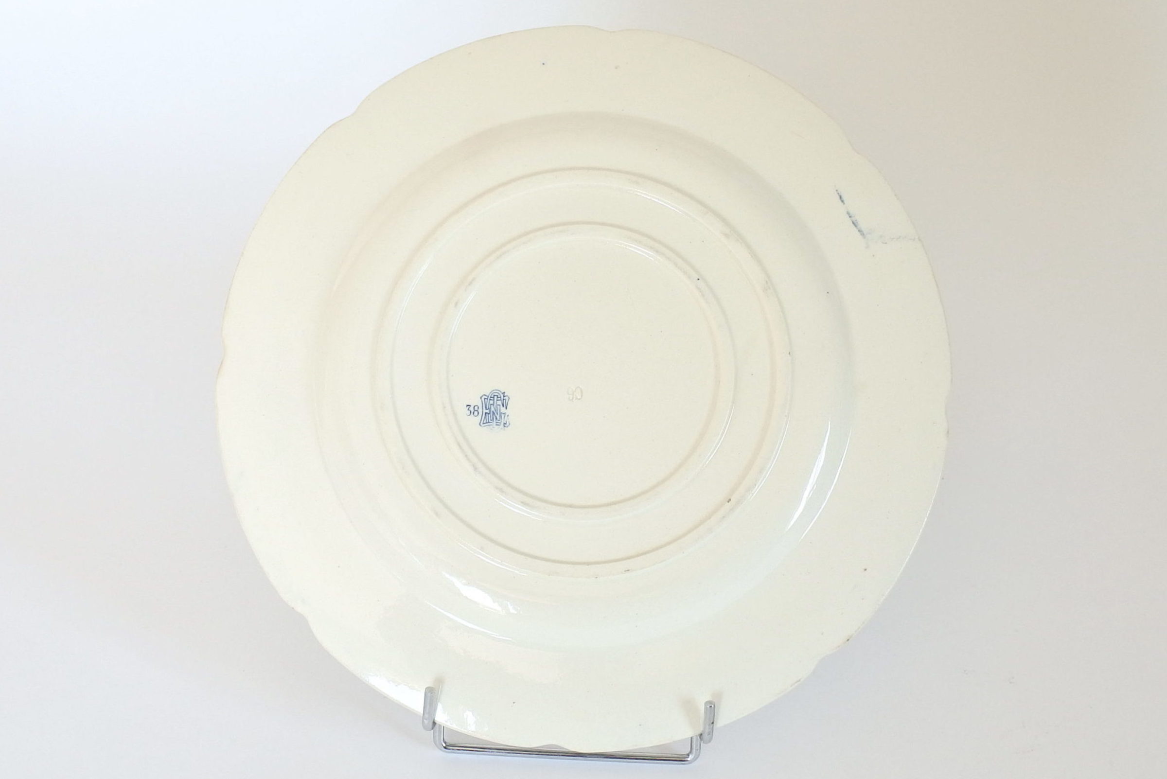 Grande piatto di servizio tondo in ceramica di Gien - 2