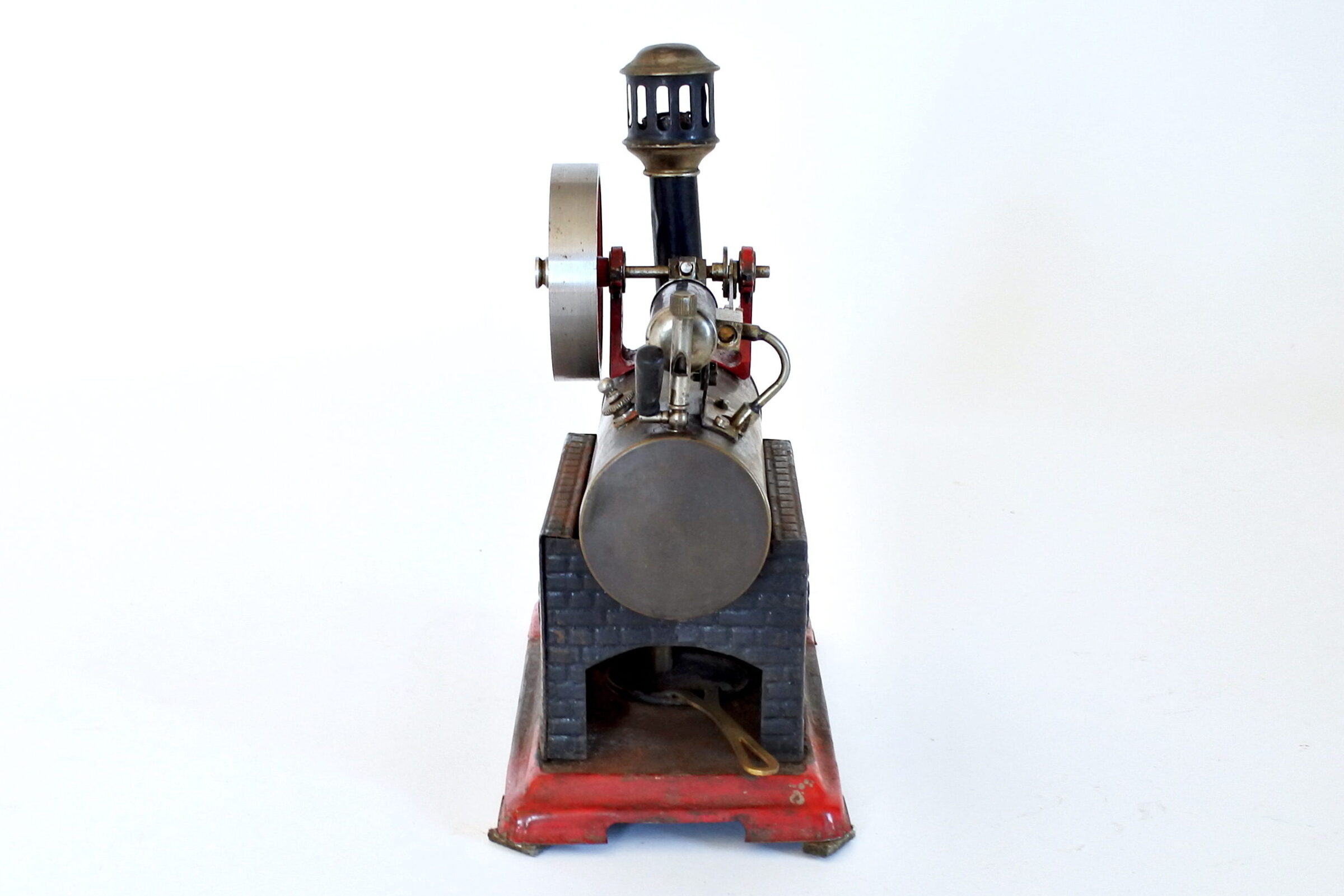 Modello a vapore in latta con motore orizzontale Josef Falk - 2