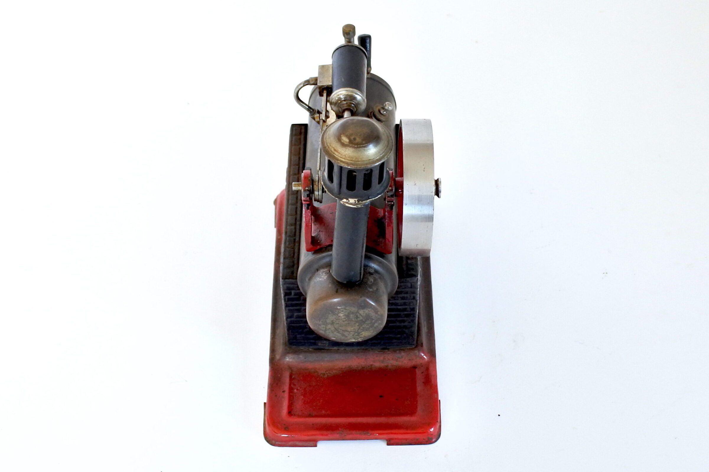 Modello a vapore in latta con motore orizzontale Josef Falk - 4