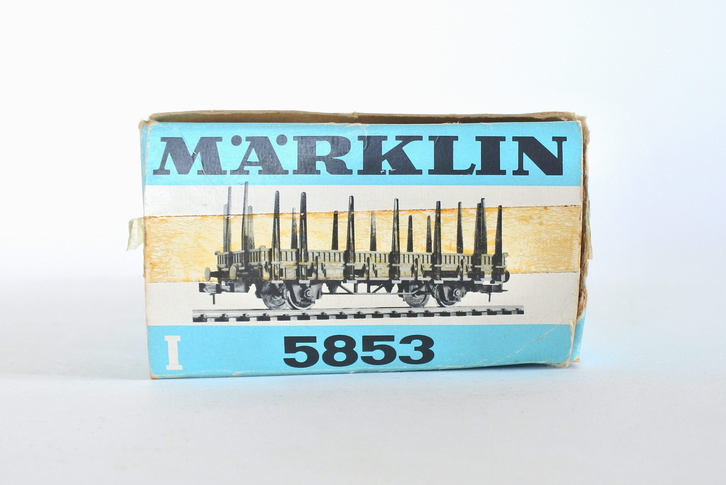 Carro merci Marklin 5853 scala I con stanti e scatola originale - 7