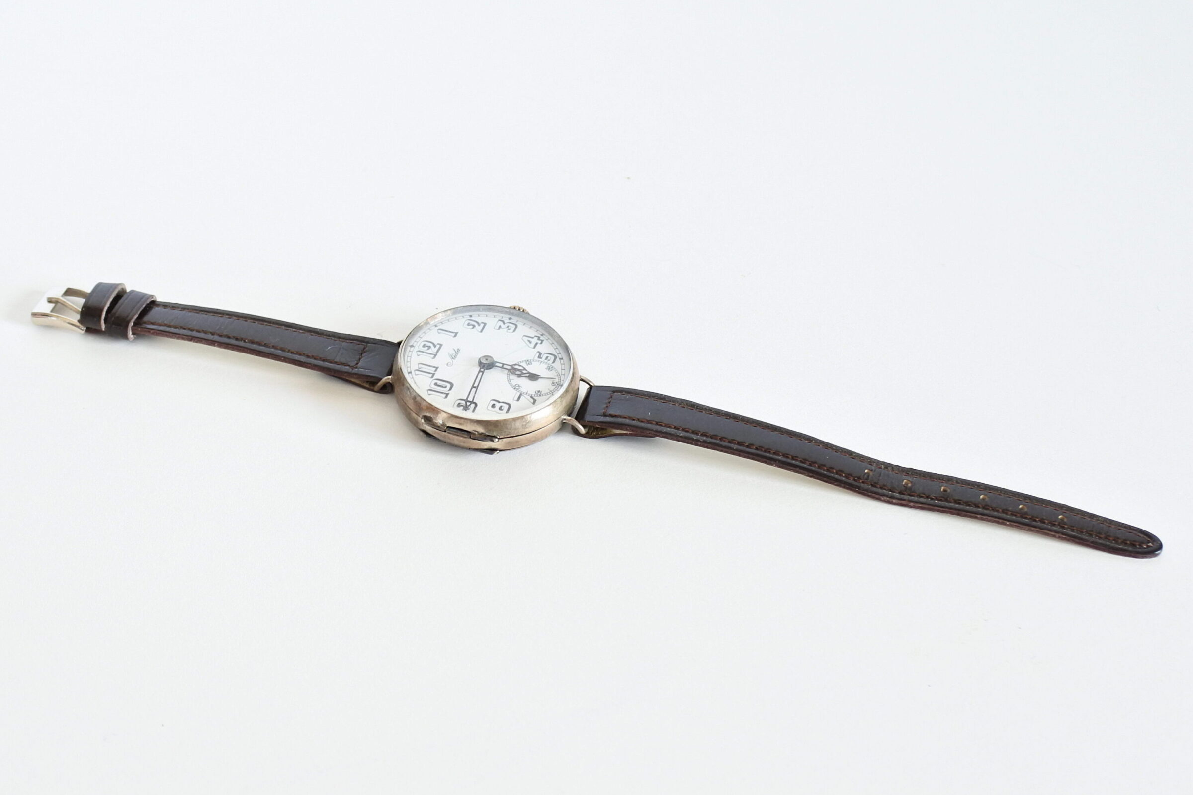Orologio antico da polso marcato Aida perfettamente funzionante - 3