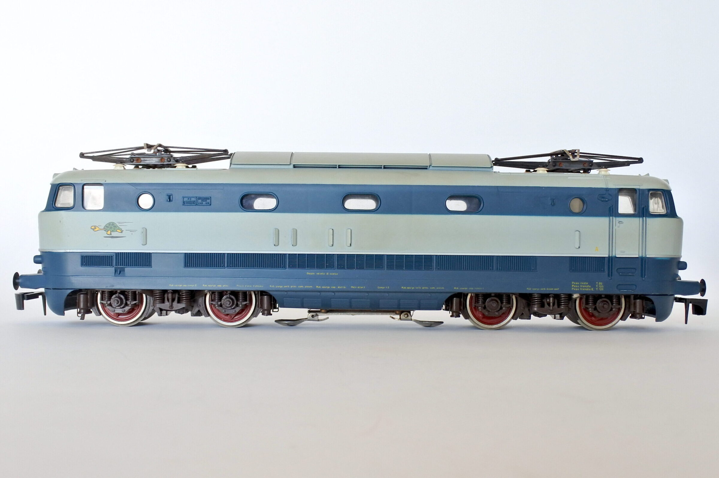 Locomotiva elettrica Rivarossi tartaruga E 444 015 FS scala 0 con scatola - 2