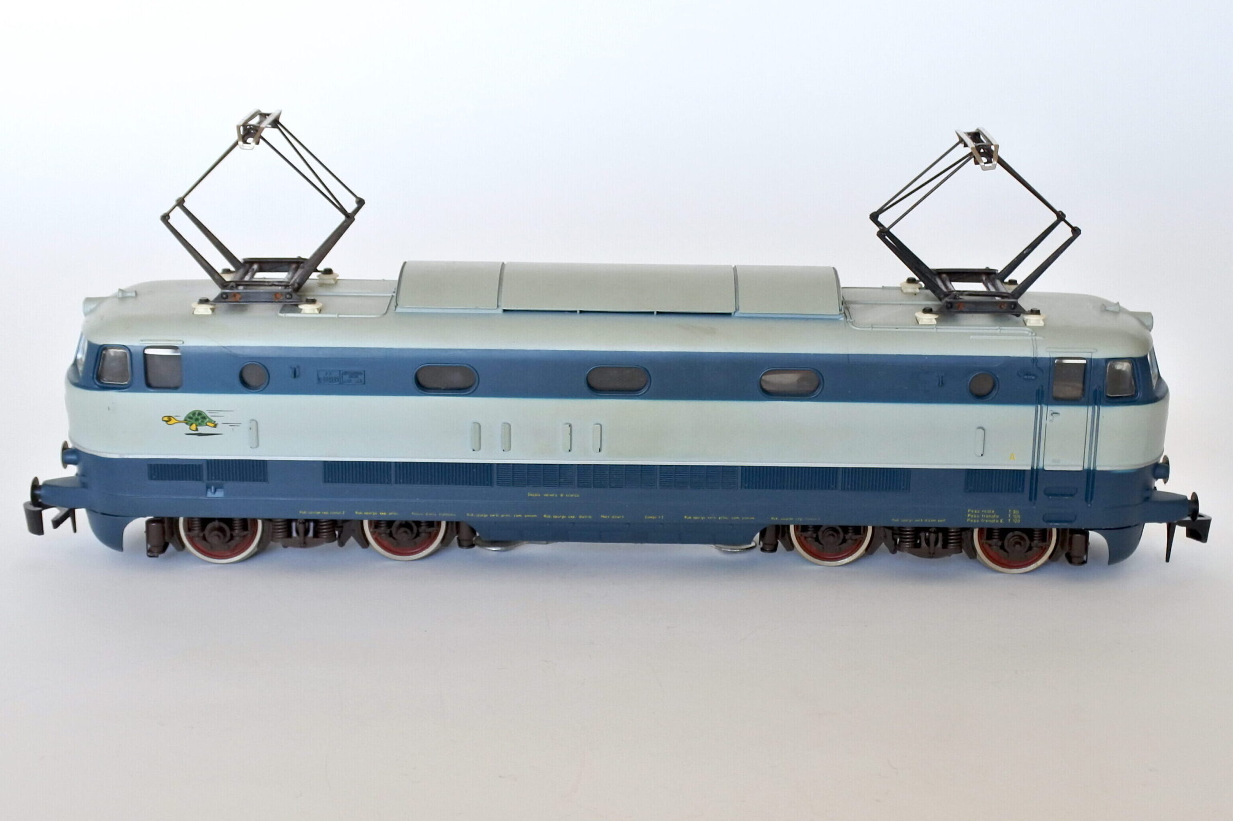 Locomotiva elettrica Rivarossi tartaruga E 444 015 FS scala 0 con scatola - 3