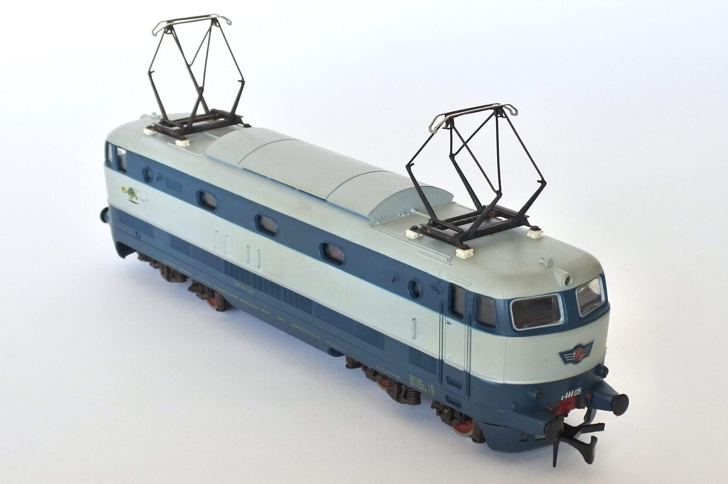 Locomotiva elettrica Rivarossi tartaruga E 444 015 FS scala 0 con scatola - 5
