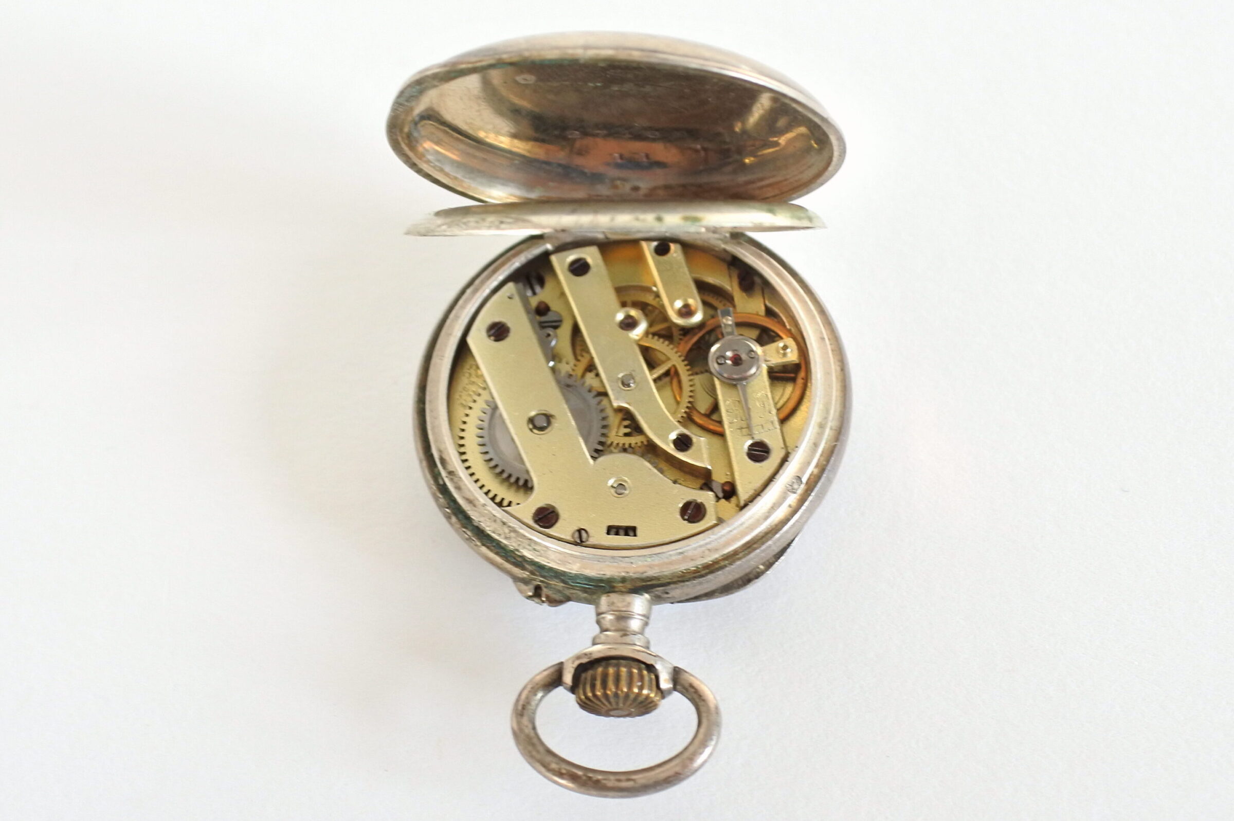 Monachina in argento utilizzabile come orologio da polso con bracciale estensibile - 6