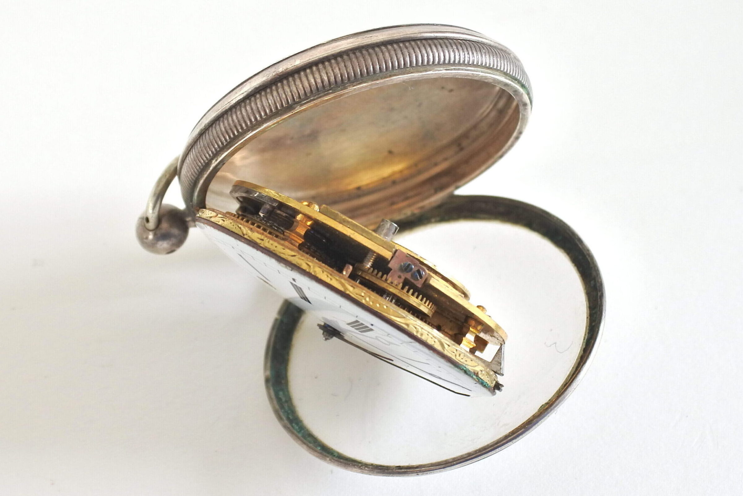 Orologio da tasca a ribaltina con cassa in argento Antoine Achard Geneve - 6