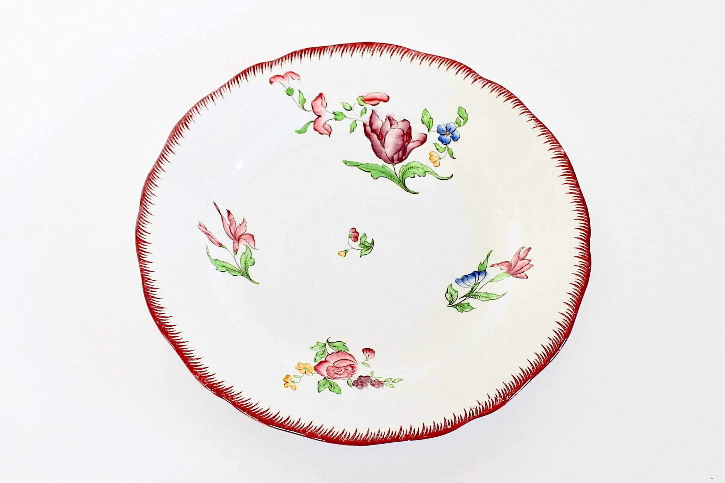 12 piatti in ceramica di Sarreguemines con decoro Strasbourg - 12