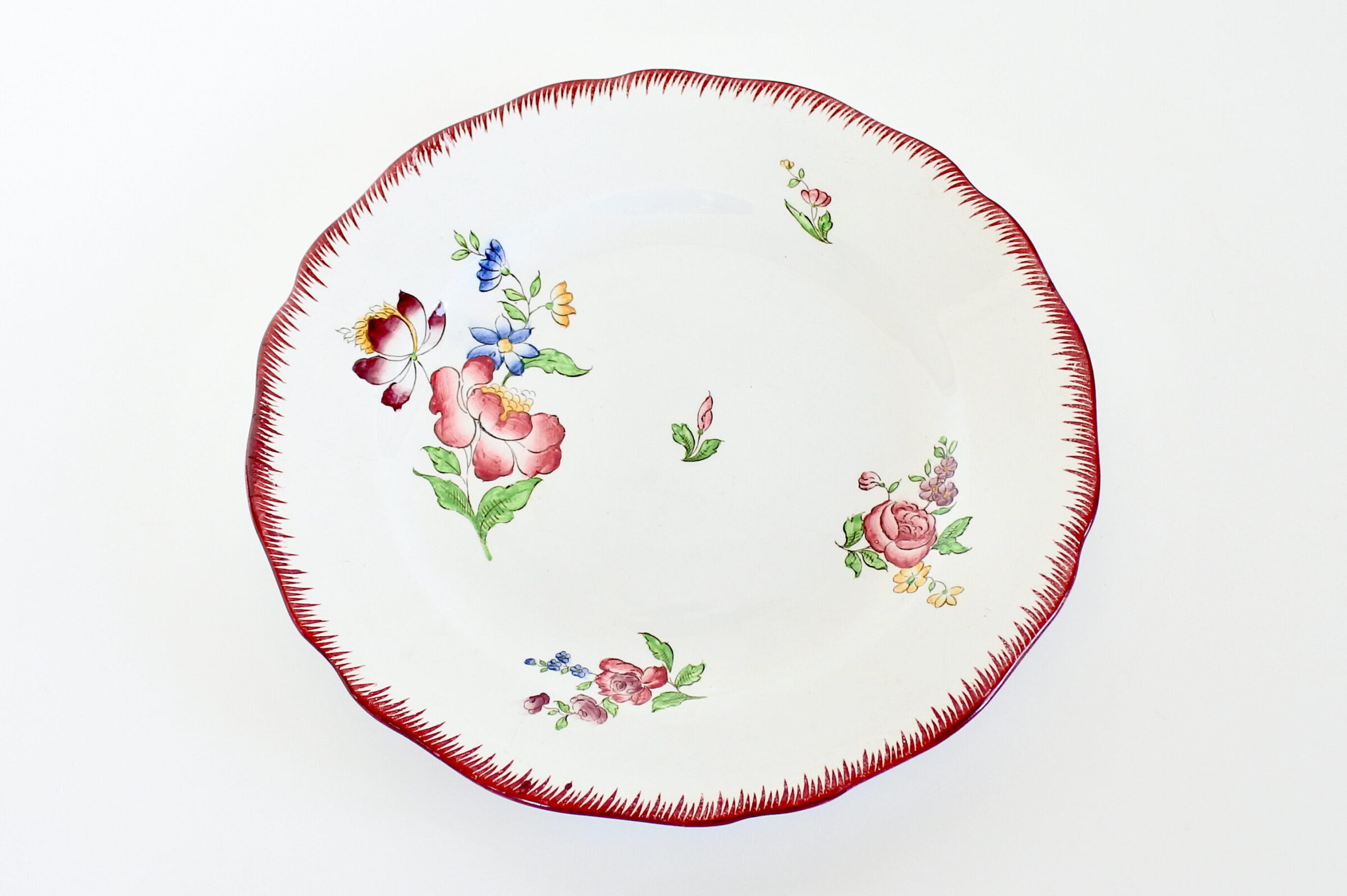 12 piatti in ceramica di Sarreguemines con decoro Strasbourg - 2