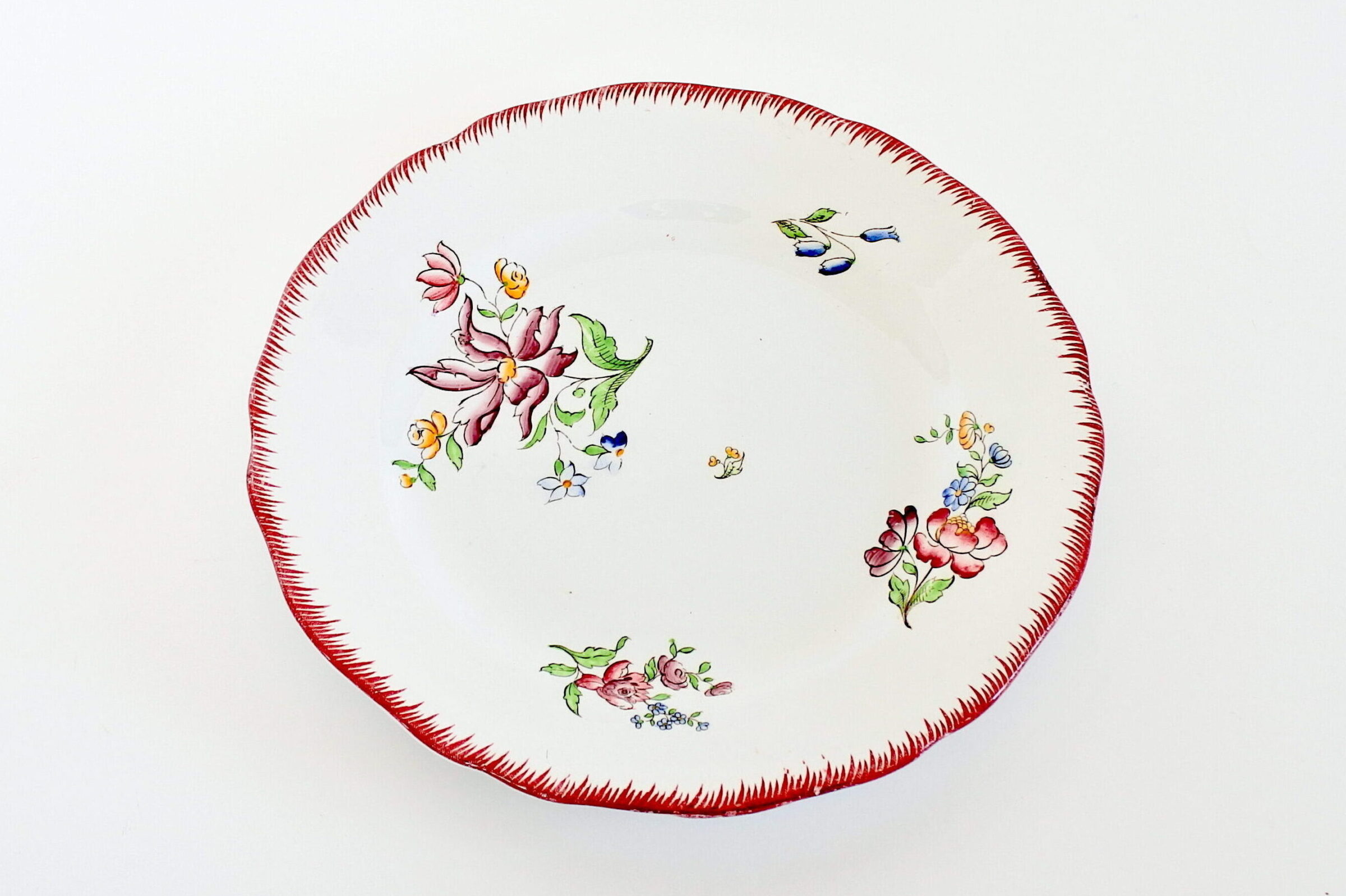12 piatti in ceramica di Sarreguemines con decoro Strasbourg - 3