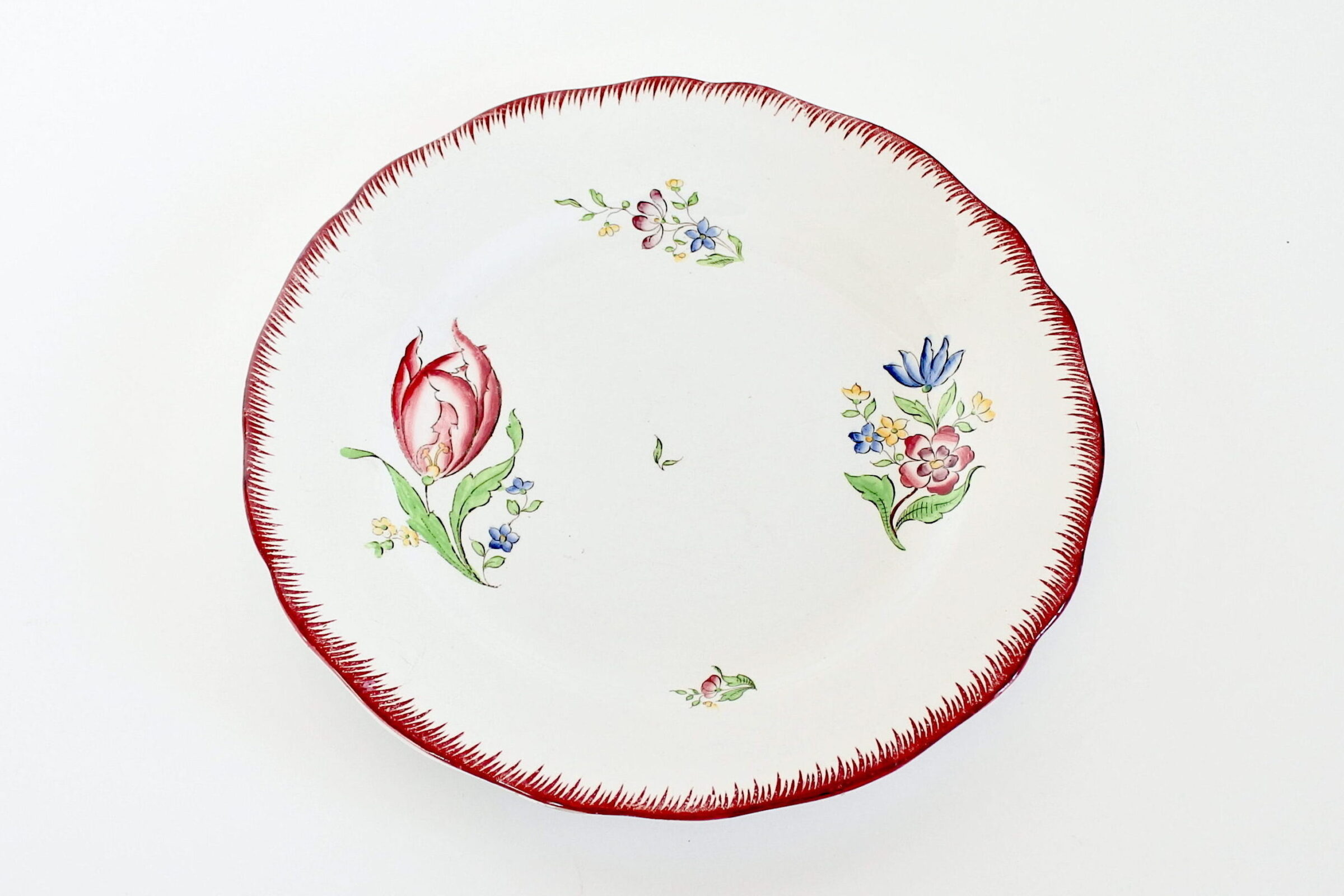 12 piatti in ceramica di Sarreguemines con decoro Strasbourg - 5