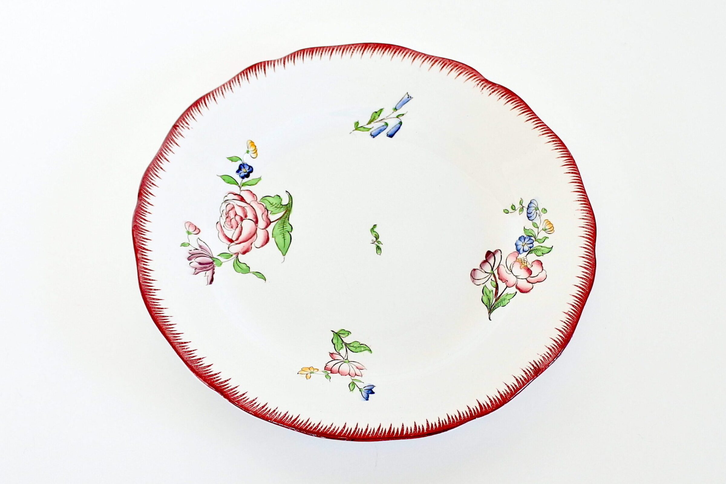 12 piatti in ceramica di Sarreguemines con decoro Strasbourg - 6
