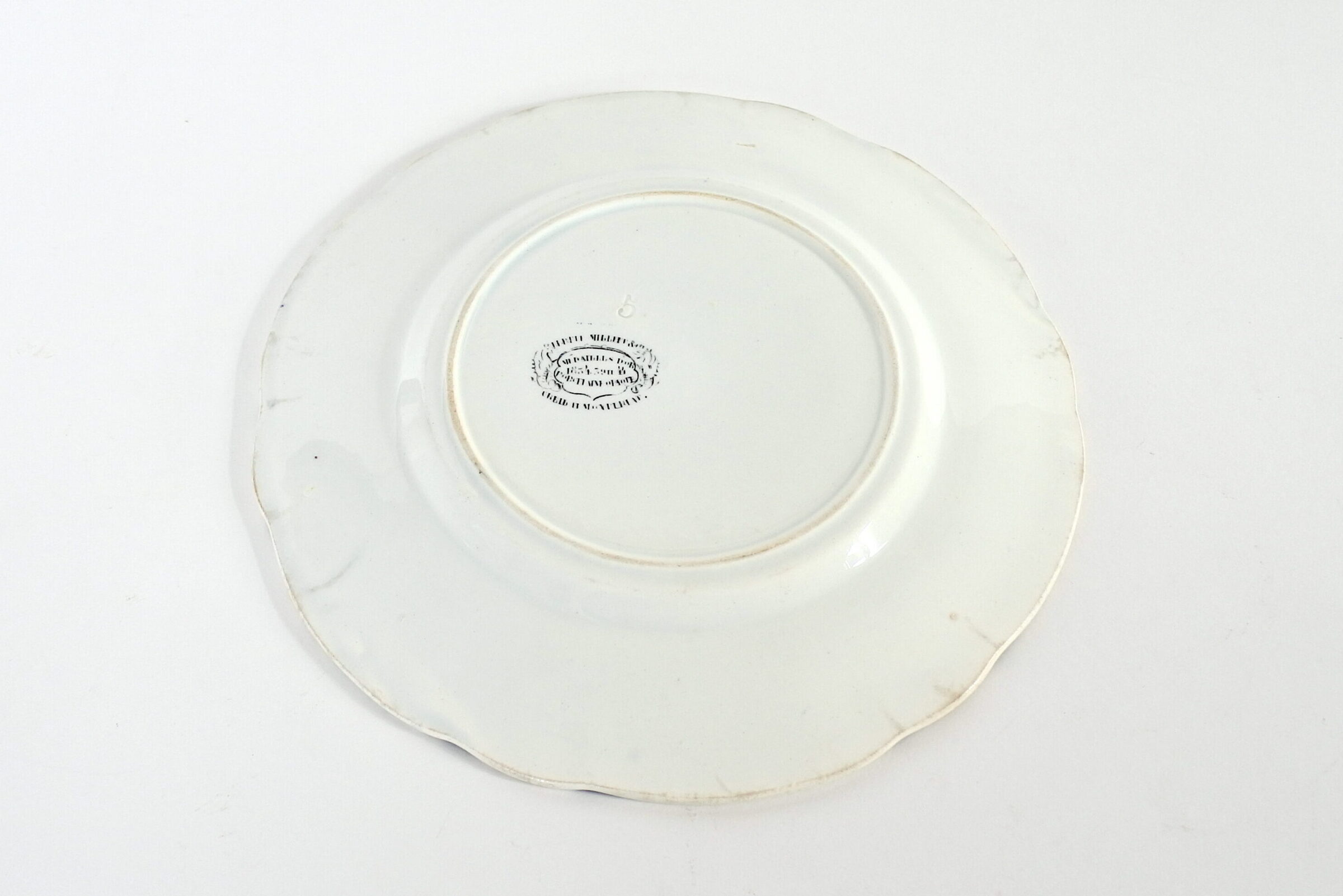 Piatto in porcellana di Creil et Montereau con decoro Napoleonico - Lutzen - 2