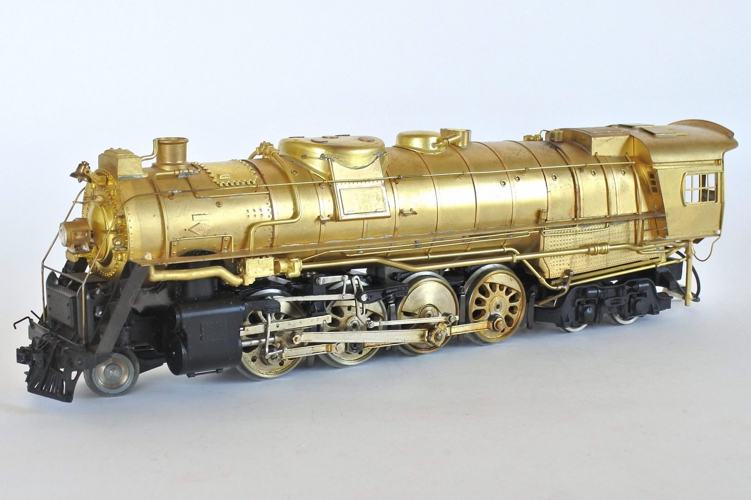 Locomotiva a vapore in ottone con tender KTM 2-8-4 Berkshier scala 0 - 6