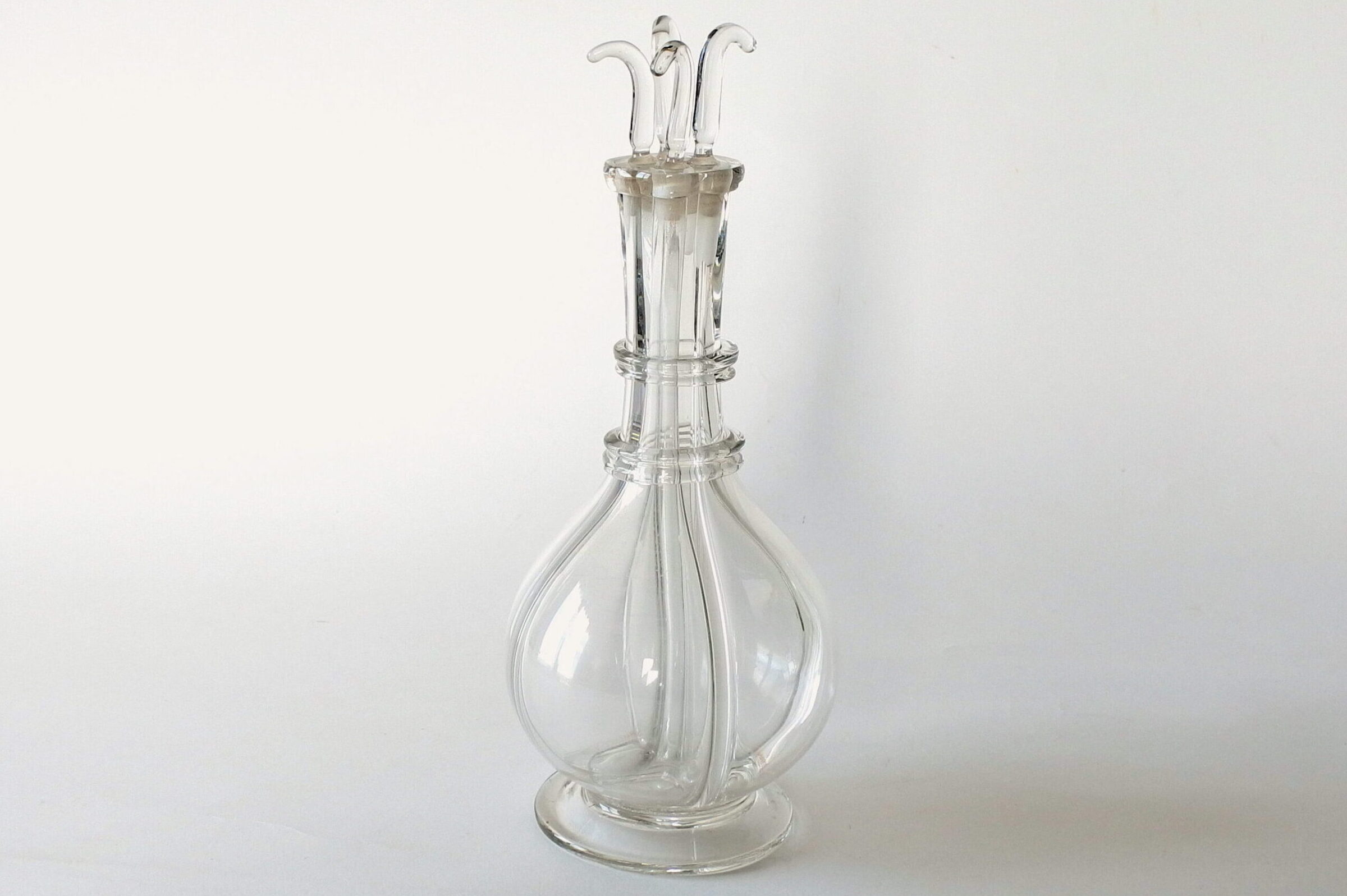 Bottiglia decanter in vetro soffiato a 4 scomparti per effetto cromatico - 2