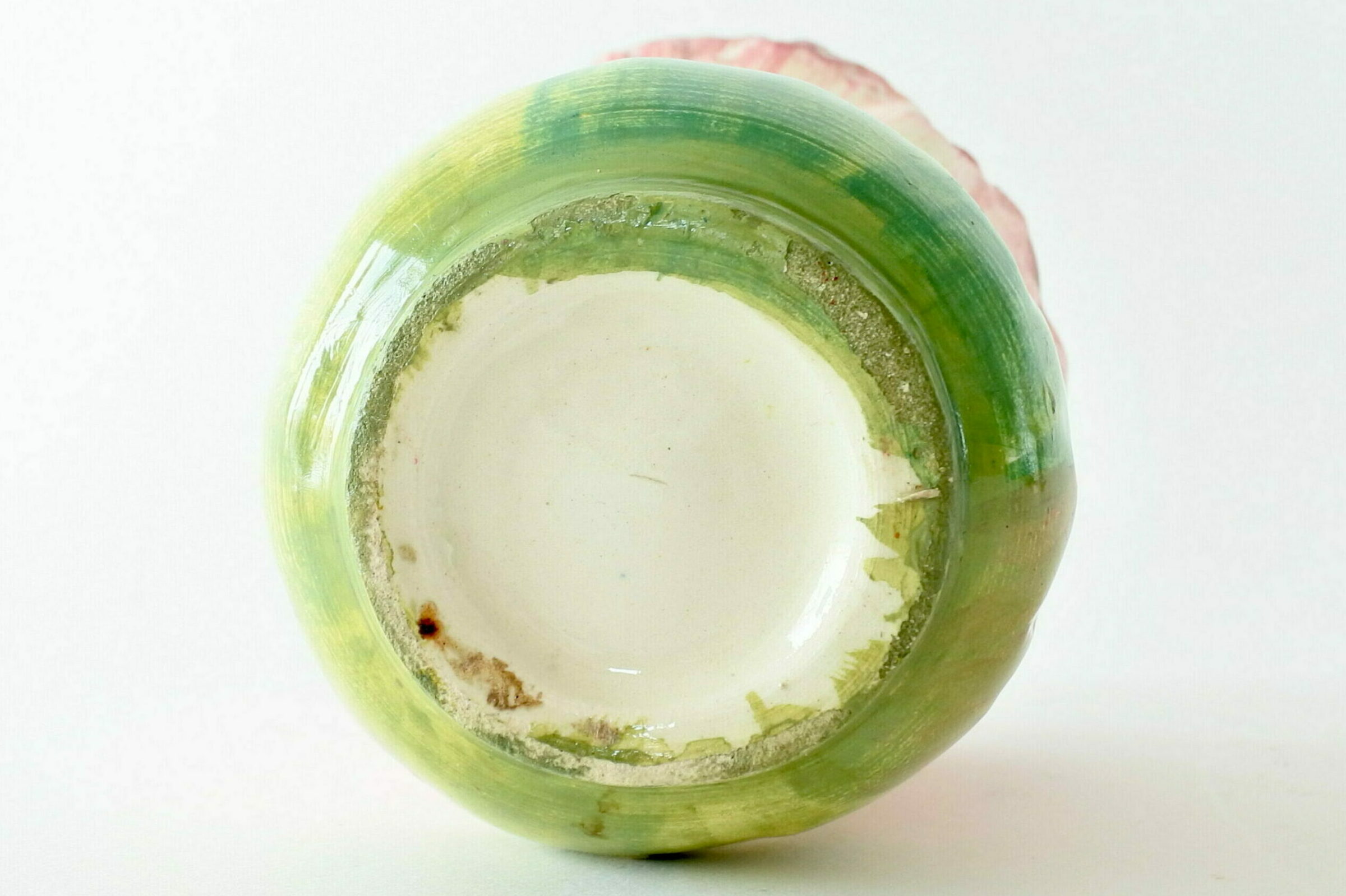 Piccolo cache pot Massier in ceramica barbotine a forma di fiore - 7