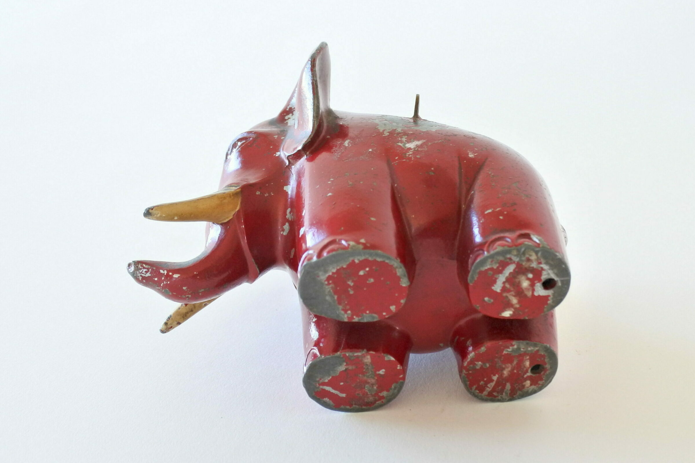 Salvadanaio in metallo a forma di elefante con lucchetto e chiave - 6